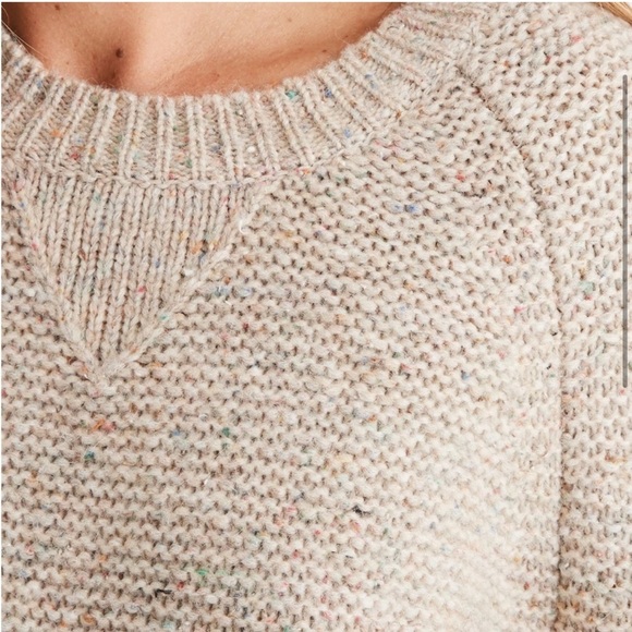 Madewell Color Flecked Pullover Sweater Bell Sleeves size XS - Picture 3 of 7